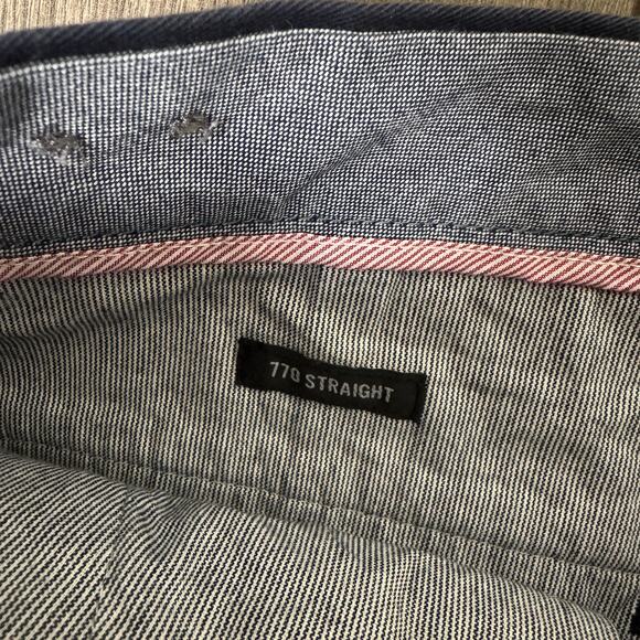 J.Crew 770 Straight-Fit Core Stretch Chino Pants Mens W36 L32 Blue AR886 Twill - Picture 6 of 9